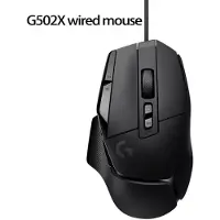 Logitech G502 X PLUS Lightspeed Spelmus RGB Flytande Ljuseffekt Hero25K Sensor svart