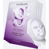 Numbuzin No.9 NMN BIO Lyftande Ansiktsmask 4 Ark (+ Åtdragande tyg)