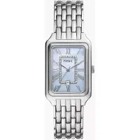 Fossil Damklocka med kvartsverk - 26 mm Pärlemortavla Armband i rostfritt stål Mode Smyckesstil ES5402