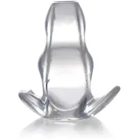 XR Brands Clear View Hollow Anal Plug - Small
