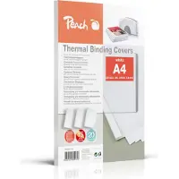 Peach PBT301-01 - A4 (210 x 297 mm) - 15 ark - vit - termiskt bindningsskydd