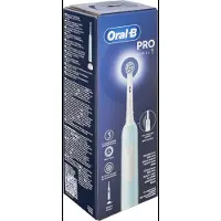 Braun Oral-B Pro 1 Sensitive Clean, Vuxen, Roterande och oscillerande tandborste, Daglig vård, Känslig, Tandblekning, 20000 rörelser per minut, Blå, 8800 rörelser per minut
