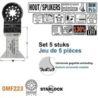Cmt Instickssågblad OMF223 Wood & Metal Long Life; BiM; 44 mm; 5 st.