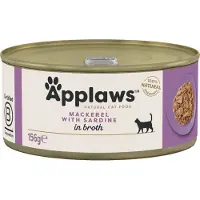 Applaws Cat Adult Makrill med sardin i buljong 156g Makrill och sardin i buljong