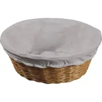 Kesper brödkorg med textilinsats, Ø 25 cm