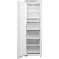 Scandomestic FRI212NFWD - Konvertibel kyl/frys - upprätt - inbyggd - fördjupning - bredd: 56.4 cm - djup: 56 cm - höjd: 177.3 cm - 212 liter - Klass D - vit