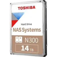 Toshiba N300 NAS - Hårddisk - 14 TB - inbyggd - 3.5 - SATA 6Gb/s - 7200 rpm - buffert: 512 MB