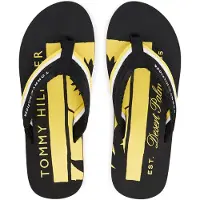 Tommy Hilfiger Stripe Webbing Strap Flip Flops