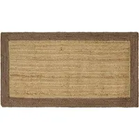 vidaXL Områdesmattor Rektangulär Naturlig och grå 80 x 150 cm Jute