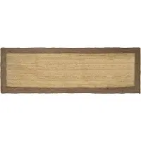 vidaXL Områdesmattor Rektangulär Naturlig och grå 80 x 200 cm Jute