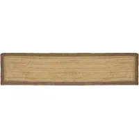vidaXL Områdesmattor Rektangulär Naturlig och grå 60 x 300 cm Jute