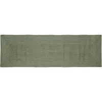 vidaXL Områdesmattor Rektangulär Olivgrön 80 x 250 cm Jute