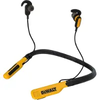 DeWalt Jobsite Pro hörlurar nackbygel, USB-C, IPX6 trådlösa
