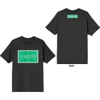 Ginza.se Oasis: Unisex T-Shirt/Maine Road Football Pitch (Black) (Back Print) (Small)
