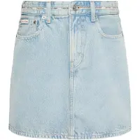 Calvin Klein Logo Tape Denim Mini Skirt