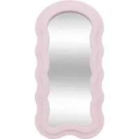Atmosphera spegel med rosa ram volang 30 x 60 cm