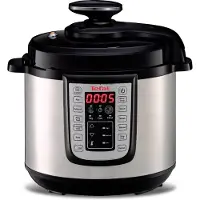 Tefal CY505EE0, 3,8 l, Svart, Silver, 24 h, Knappar, 60 kPa, Svart, Silver