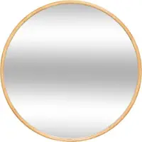 Atmosphera väggspegel KIM i träram, Ø 75 cm