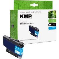 KMP Bläck Ersätter Brother LC427XLC Kompatibel Cyan 1551,4003 1551,4003