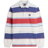 Tommy Hilfiger Tommy Jeans Relaxed Fit Mixed Stripe Rugby Shirt