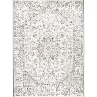 De Onlinewinkelier b.v. Vintage utomhusmatta | Victoria Oriental grå hos Volero | 80x150cm | Grå | Rektangel | Utomhusmattor