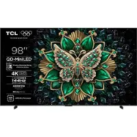 TCL 98C6K - 98" Diagonal klass C6K Series LED-bakgrundsbelyst LCD-TV - QD-Mini LED - Smart TV - Google TV - 4K UHD (2160p) 3840 x 2160 - HDR - Quan...