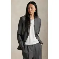 Ralph Lauren för kvinnor. 211971389001 Grå blazer i ullblandning (34), Casual, Klassisk