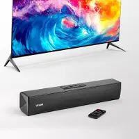 Vevor Soundbar för Smart TV, 2.0-kanal, 450 mm kompakt Soundbar TV-högtalare för projektor, Bluetooth AUX-anslutning, fjärrkontroll, enkel installation, 80W surroundljudsystem för PC hemmabio