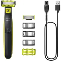 Philips OneBlade Norelco OneBlade QP2824/10, Folierakapparat, Grå, Lime, Batteri, 45 min, 8 h, 0,5 W