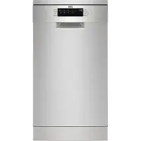 AEG FFB73527ZM, Fristående, Slimline (45 cm), Rostfritt stål, Svart, Knappar, LED
