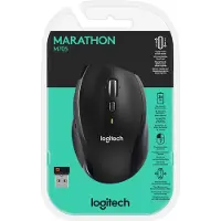 Logitech | Marathon M705 - Mus - högerhänt - laser - trådlös - 2,4 GHz - trådlös mottagare (USB)
