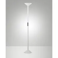 FABAS LUCE LED uplight golvlampa Tratto, dimbar, Vitt / opal, Vardagsrum / matsal, Metall, Modern, LED-golvlampa