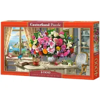 Castorland Summer Flowers and Cup of Tea 4000 pcs, 4000 styck, Konst, 9 År