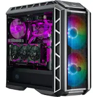 Cooler Master MasterCase H500P Mesh ARGB - Tower - utökad ATX - genomskinlig sidopanel (härdat glas) - ingen strömförsörjning (ATX) - grå kanonmeta...