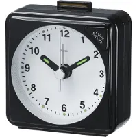Hama A50 Travel - Väckarklocka - kvadrat - kvarts - skrivbord - svart