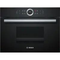 Bosch Serie | 8 CDG634AB0 - Ångugn - inbyggd - fördjupning - bredd: 56 cm - djup: 55 cm - höjd: 45 cm - svart