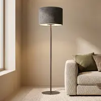 Nowodvorski Lighting Golvlampa Amarela Nowodvorski Lighting, Svart, Vardagsrum / matsal, Textil / tyger / siden, Modern, Golvlampa