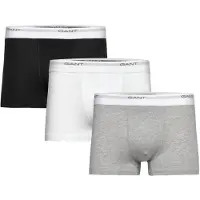 Gant Boxershorts ljusgrå / gråmelerad / svart / vit