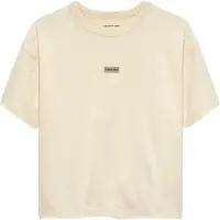 Calvin Klein T-shirt - Vikt Logo Etikett - White Grå - - 14 år (164) - T-shirt