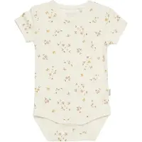 Minymo Body k/ä - Bambu - Beslöjad Rose Flower - - 50 - Body K/Ä