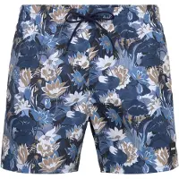 BOSS för män. 50508844 Blå baddräkt med heltäckande tryck (L), Strandkläder, Polyester