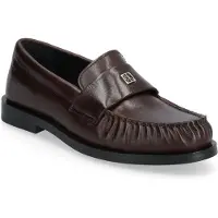 Calvin Klein Theo Leather Pleated Toe Loafers