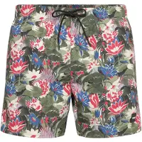 BOSS för män. 50508844 Grön baddräkt med tryck över hela kroppen (L), Strandkläder, Polyester