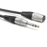 Sommer cable HBP-XM6S-0300 Audio Adapterkabel [1x XLR-kontakt 3-polig - 1x Teleplugg: 6,3 mm (mono)] 3.00 m Svart