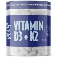 Heey! Vegansk Vitamin D3 + K2 med Superfruits 90 kapslar