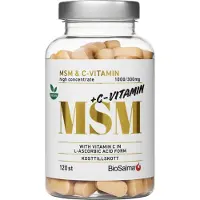 BioSalma MSM + C-vitamin 120 tabletter