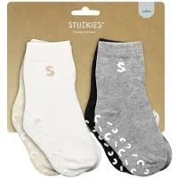SmartaSaker Smarta barnstrumpor 4-pack, Stuckies, 19/21
