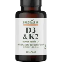 Närokällan D3 + K2 60 kapslar
