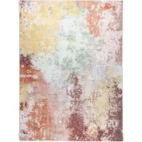 FRAAI Modern matta | Sarge pastell hos Volero | 120x170 cm | Polyester | Abstrakt | Rektangulär | Plattvävd