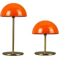 Dyberg Larsen Bordslampa , Along, dimbara, Orange, Vardagsrum, Metall, Skandinavisk